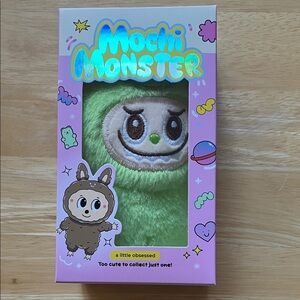 Mochi Monster Green Plush charm